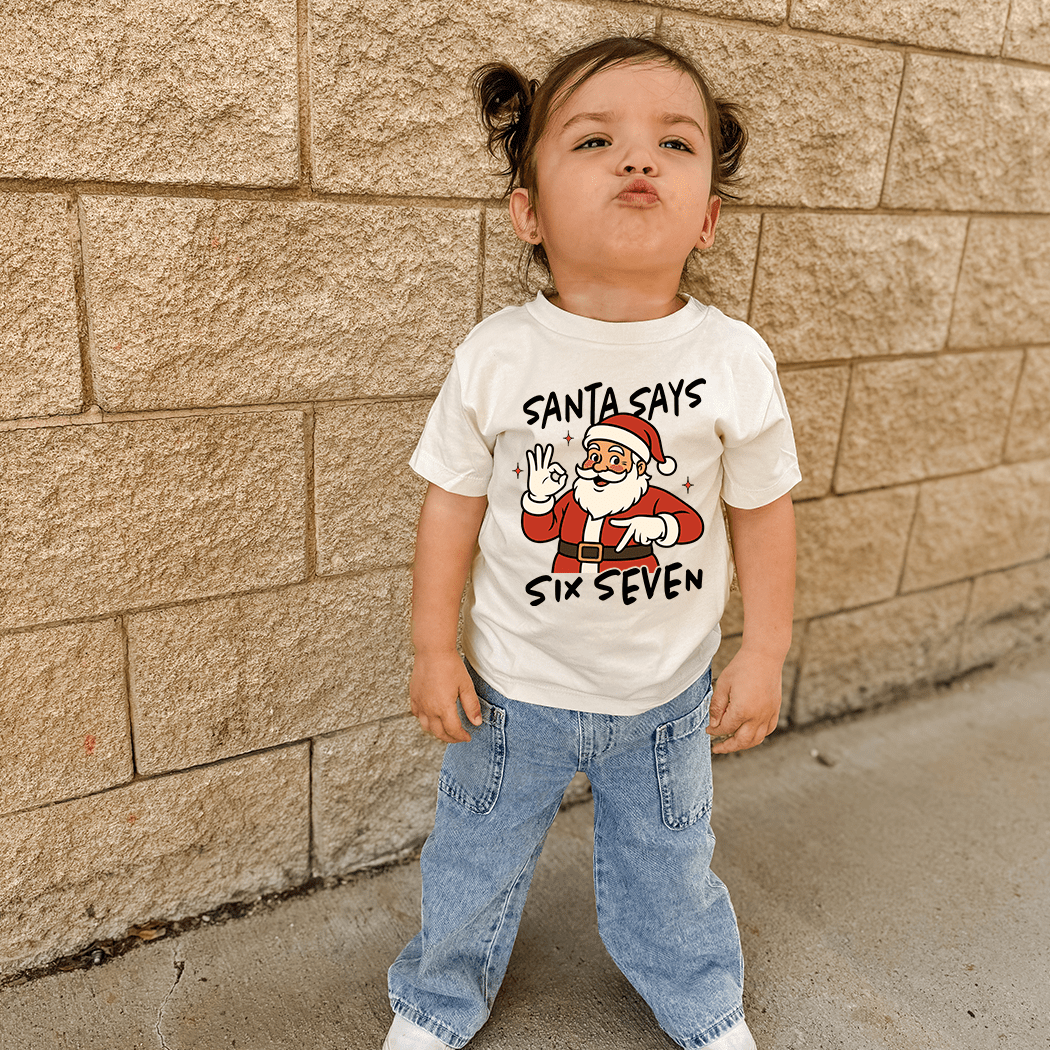 Santa Says 6 7 Holiday Tee Kids - Talking Too Loud Apparel
