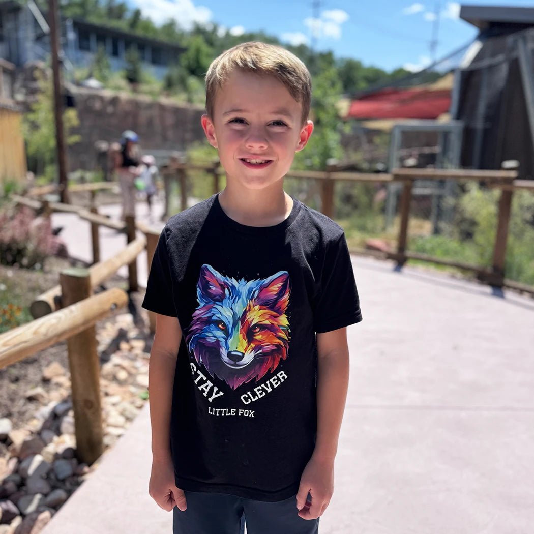 Stay Clever Little Fox Graphic Apparel kids - Talking Too Loud Apparel