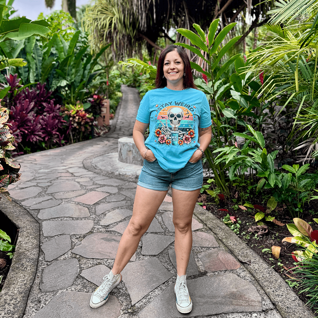 Stay Weird Graphic Apparel Tee - Talking Too Loud Apparel