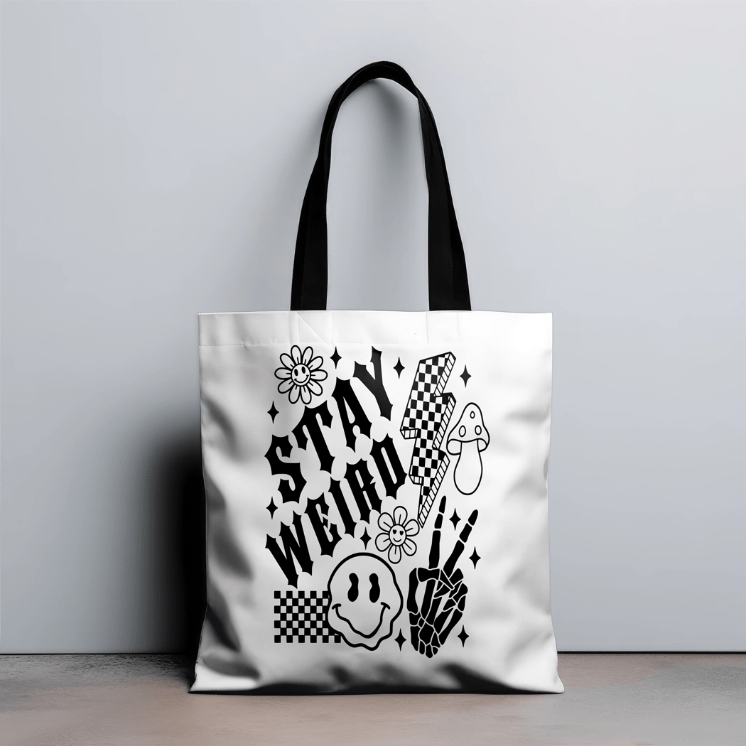 Stay Weird Tote Bag - Talking Too Loud Apparel