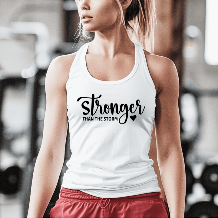 Stronger Than The Storm Workout Tank Top - Talking Too Loud Apparel