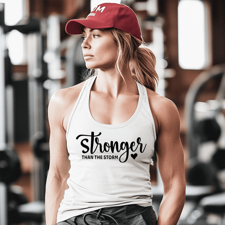 Stronger Than The Storm Workout Tank Top - Talking Too Loud Apparel