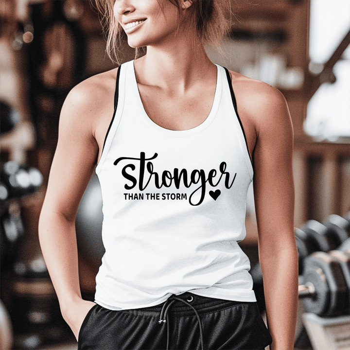 Stronger Than The Storm Workout Tank Top - Talking Too Loud Apparel