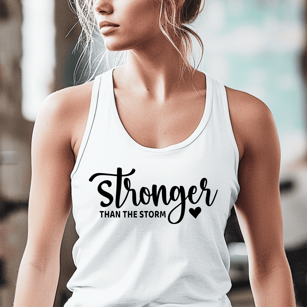 Stronger Than The Storm Workout Tank Top - Talking Too Loud Apparel