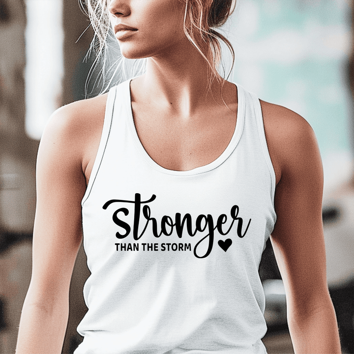 Stronger Than The Storm Workout Tank Top - Talking Too Loud Apparel