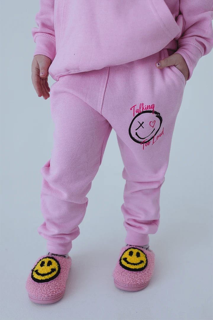 Talking Too Loud Signature Pink Sweatsuit Kids - Talking Too Loud Apparel