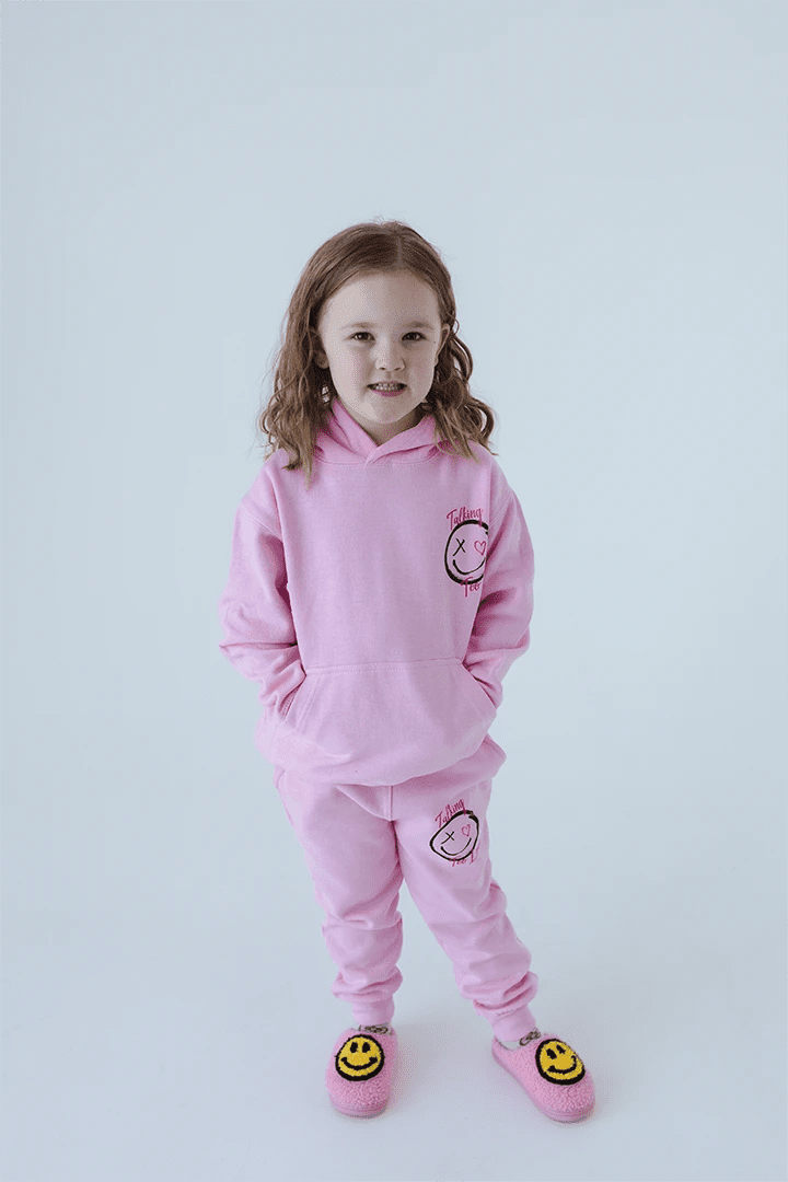 Talking Too Loud Signature Pink Sweatsuit Kids - Talking Too Loud Apparel