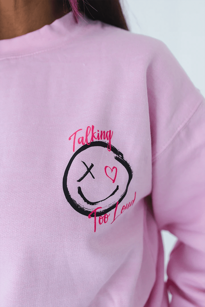 Talking Too Loud Signature Pink Sweatsuit (Top Only) - Talking Too Loud Apparel