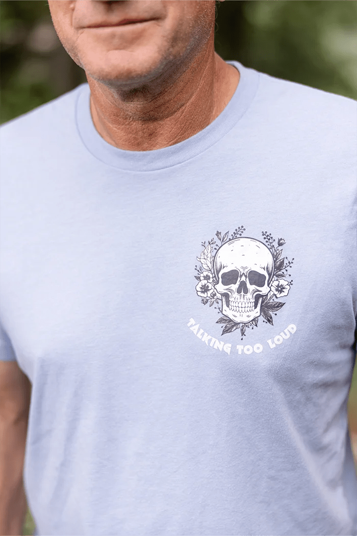 Talking Too Loud Skull Head Mens and Womens Graphic Tee - Talking Too Loud Apparel