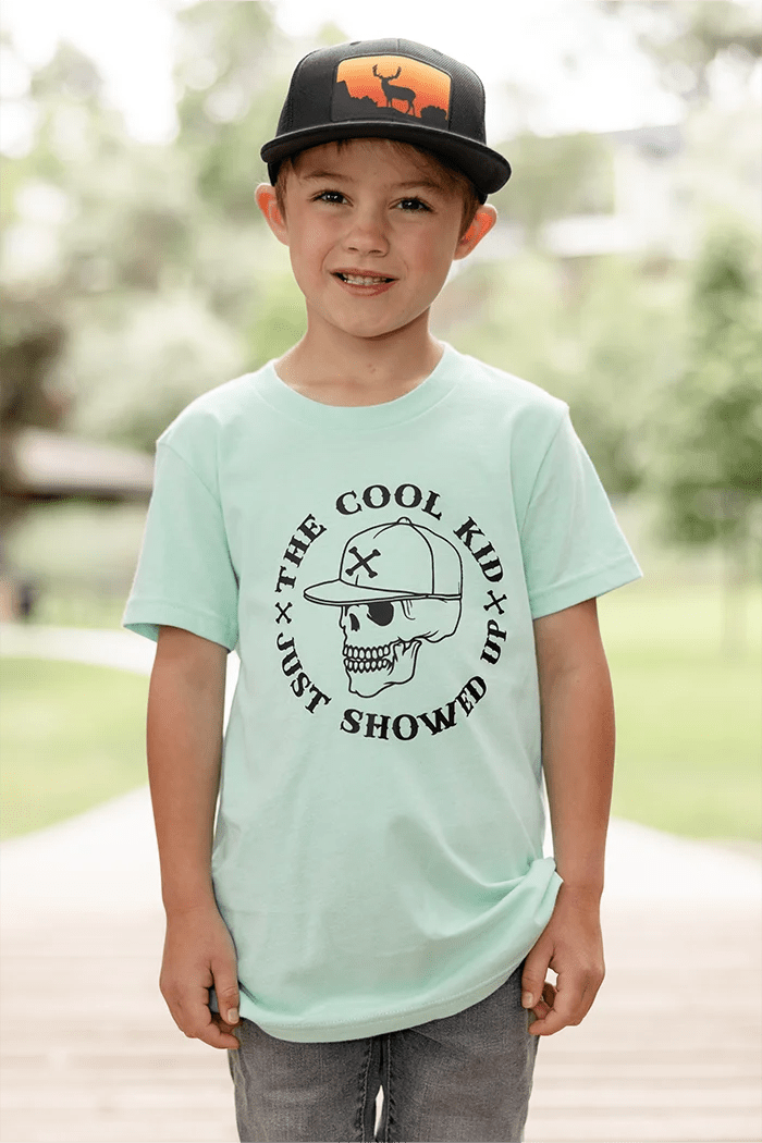 The Cool Kid Just Showed Up Kids Graphic Tee - Talking Too Loud Apparel