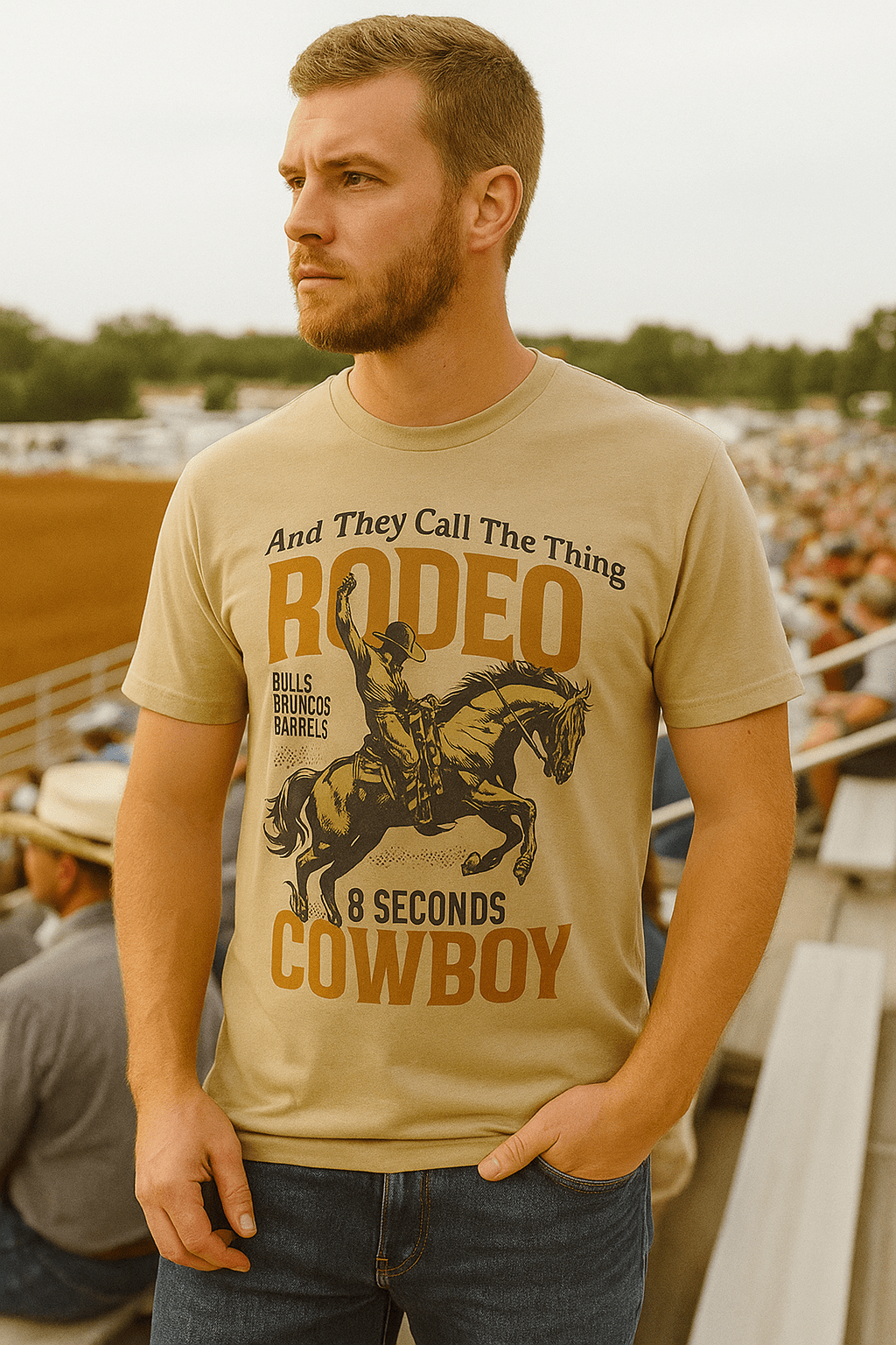 They Call The Thing Rodeo Graphic Apparel Tee - Talking Too Loud Apparel