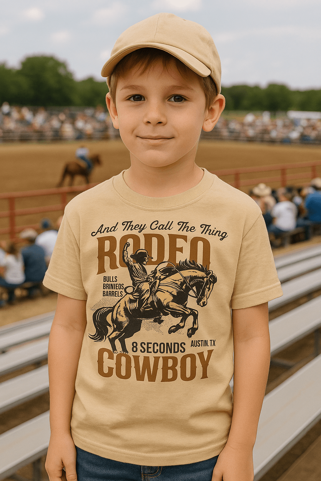They Call The Thing Rodeo Graphic Apparel Tee Kid - Talking Too Loud Apparel