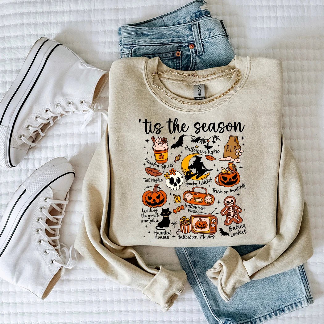 Tis The Season Halloween Crewneck - Talking Too Loud Apparel
