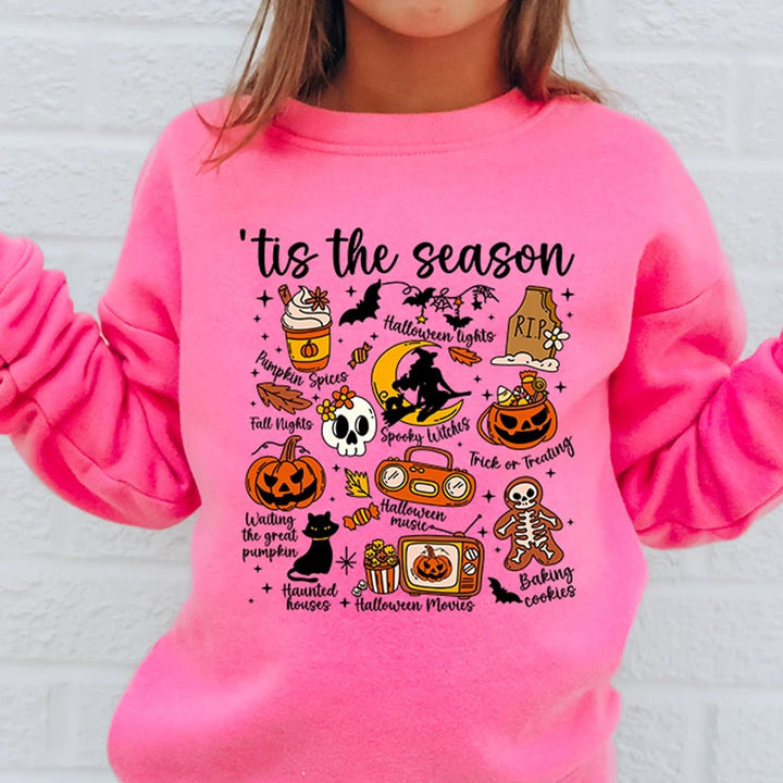 Tis The Season Halloween Crewneck Kids - Talking Too Loud Apparel