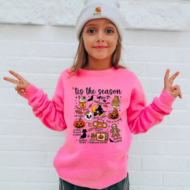 Tis The Season Halloween Crewneck Kids - Talking Too Loud Apparel