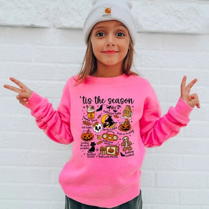 Tis The Season Halloween Crewneck Kids