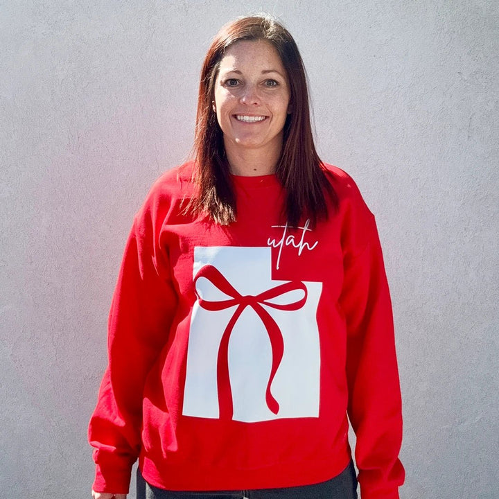 Utah Bow Football Crewneck - Talking Too Loud Apparel