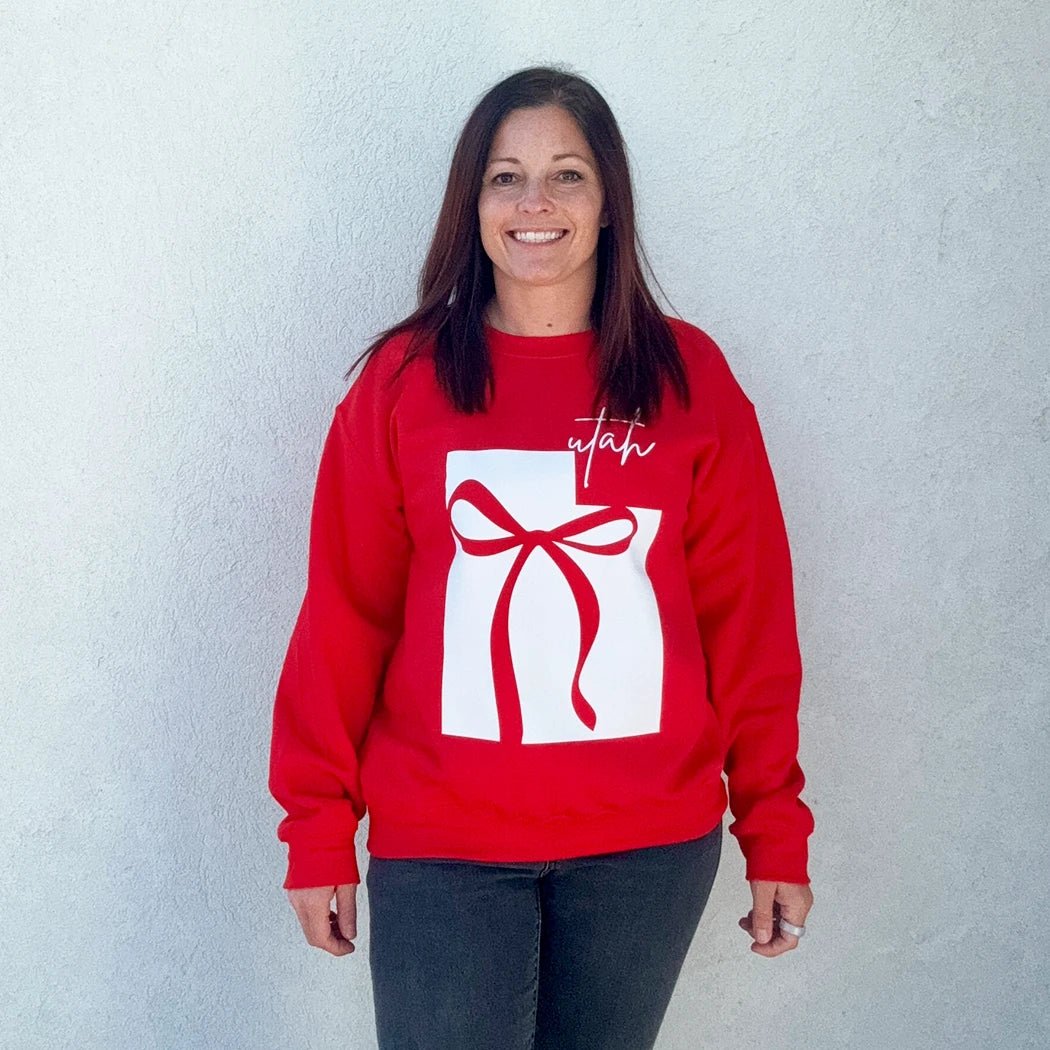 Utah Bow Football Crewneck - Talking Too Loud Apparel