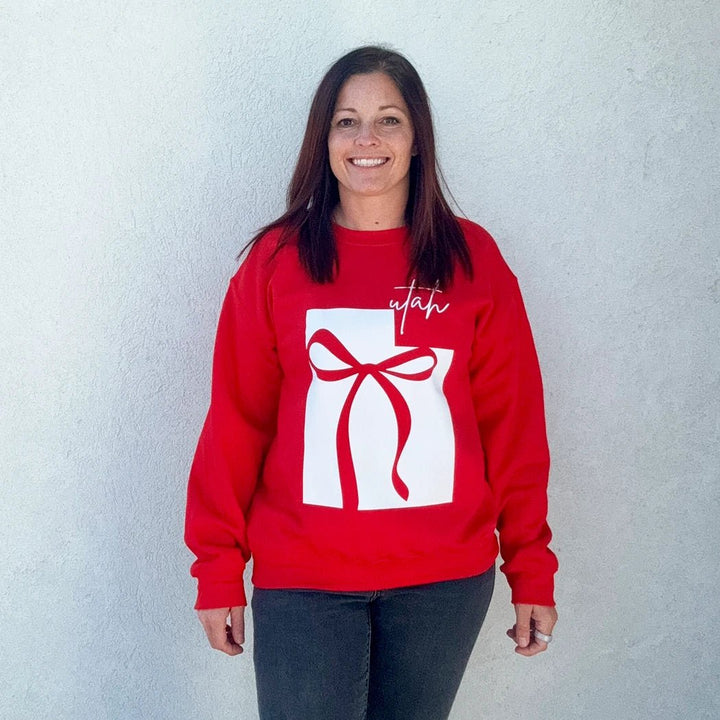 Utah Bow Football Crewneck - Talking Too Loud Apparel