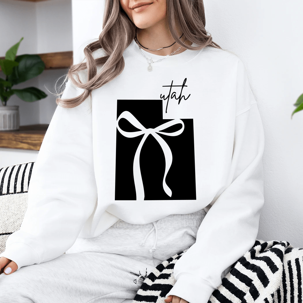 Utah Bow Football Crewneck - Talking Too Loud Apparel