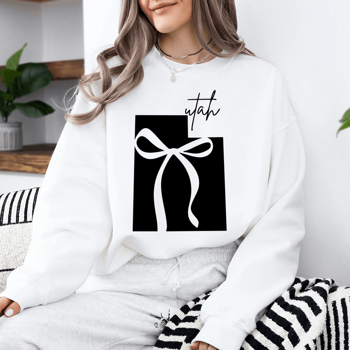 Utah Bow Football Crewneck - Talking Too Loud Apparel
