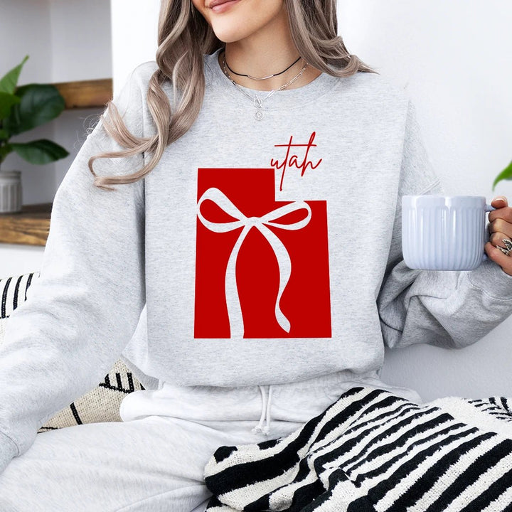 Utah Bow Football Crewneck - Talking Too Loud Apparel