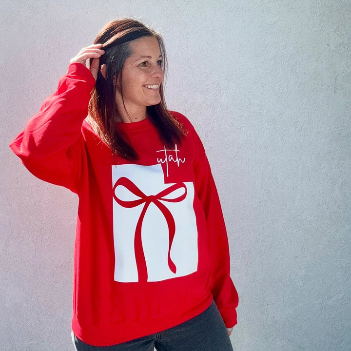 Utah Bow Football Crewneck - Talking Too Loud Apparel